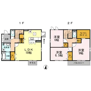 神奈川県大和市つきみ野6丁目【一戸建】の間取り