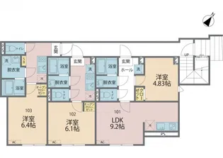 神奈川県相模原市南区上鶴間本町6丁目【アパート】の間取り