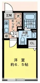 リアフォンテーヌ橋本【3階】の間取り