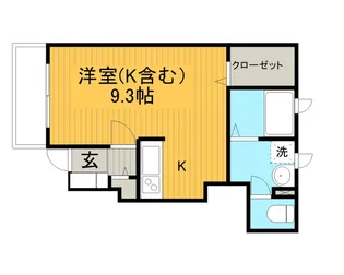 サウザンコートA【1階】の間取り