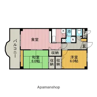 カサフェリス中央林間【1階】の間取り