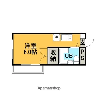サンパレス南林間【4階】の間取り