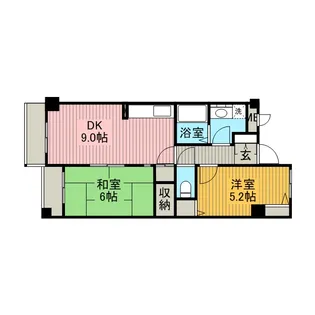 ドリームハイツ南林間【3階】の間取り