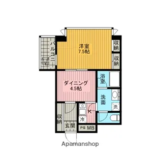 アリオス北里【2階】の間取り