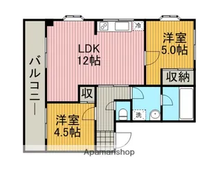 メイプルハイツ【2階】の間取り