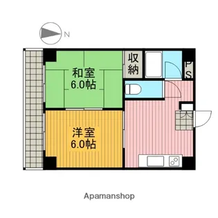 ホワイトヴィラ中央【2階】の間取り