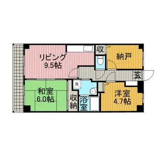 グランドール井上【3階】の間取り