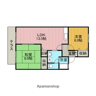 カストル【2階】の間取り