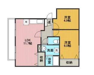 エンパス【202号室】の間取り