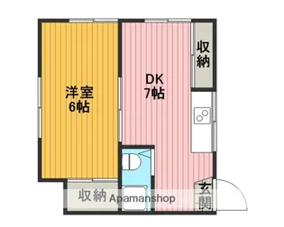 グリーンコートタカミ【2階】の間取り