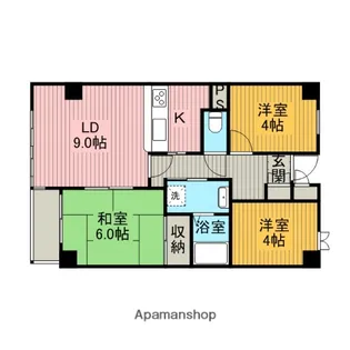 ノバ相模原【3階】の間取り