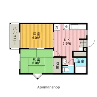 グランエイル・M【202号室】の間取り