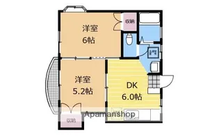 ヴィラ鹿沼台【201号室】の間取り