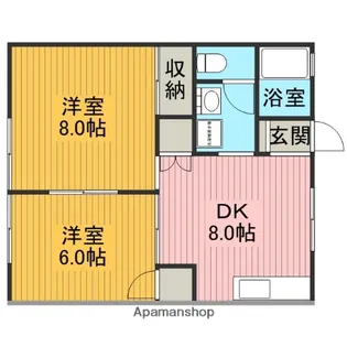 セジュール森の上【1階】の間取り