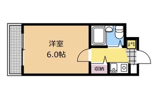 フレンドポート淵野辺Ⅲ【406号室】の間取り