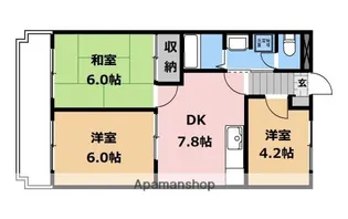 パークハイム鹿沼【402号室】の間取り