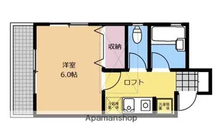 アークハイム矢部【205号室】の間取り