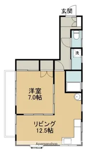 日下部ハイツ【2階】の間取り
