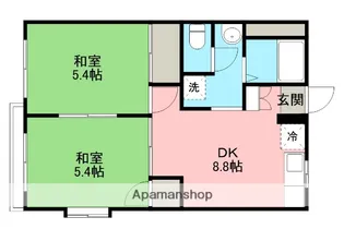 カーサビアンカ【2階】の間取り