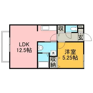 リヴェールメゾン御園【1階】の間取り
