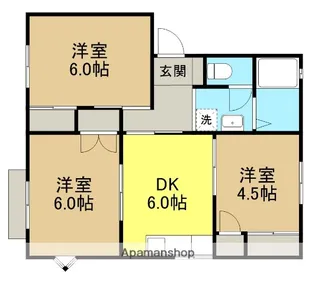 フローレスA【1階】の間取り