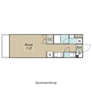 レジデンス田中【201号室】の間取り