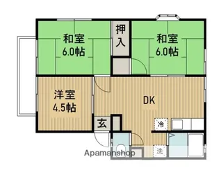 グリーンエクセル【201号室】の間取り