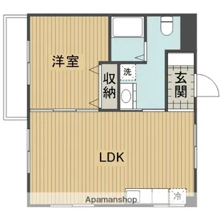 メゾン淵野辺【301号室】の間取り