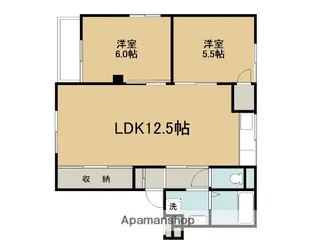 山上マンションⅡ【1階】の間取り