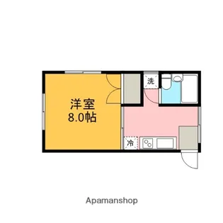 クリーンコーポ山王【1階】の間取り