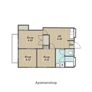 座間コーポ【2階】の間取り