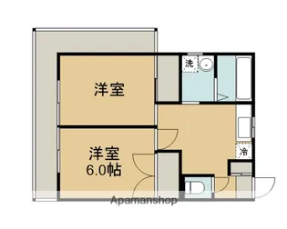 KOハイツ【201号室】の間取り