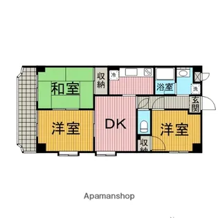 神奈川県相模原市中央区相模原2丁目【マンション】の間取り