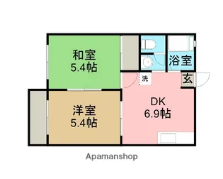 エクセルスリー【2階】の間取り