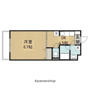 プリムヴェール【4階】の間取り