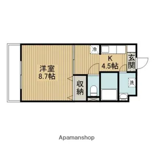 グランシャリオH・F【205号室】の間取り