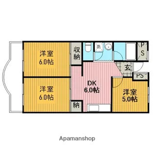 神奈川県相模原市南区御園1丁目【マンション】の間取り