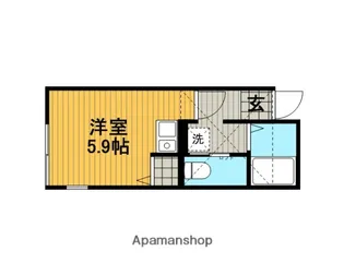 サンライズ矢部【2階】の間取り