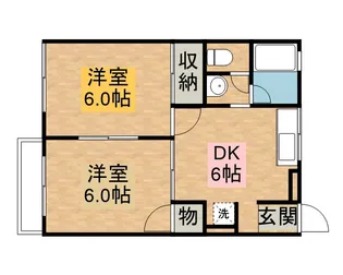 ロイヤルハイツⅠ【2階】の間取り
