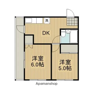 ユニヴェール陽光台【3階】の間取り