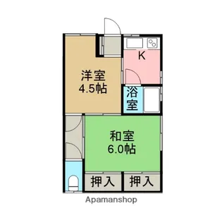 コーポ南【2階】の間取り