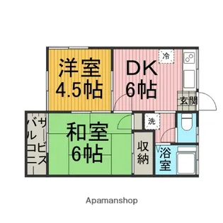 ハイツエフワイⅠ【2階】の間取り