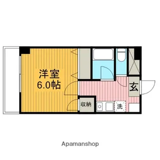 エステート鹿沼【4階】の間取り