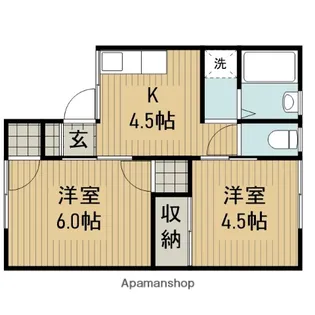 シティハイツエル【1階】の間取り