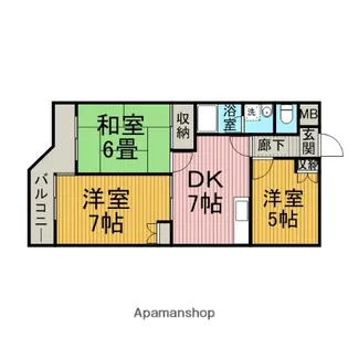 メゾンアコール【3階】の間取り