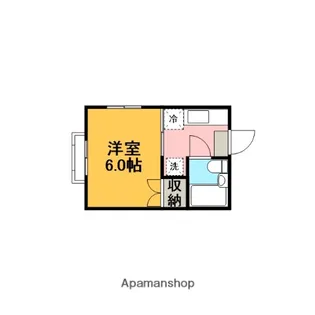 メゾン・ド・アール【201号室】の間取り