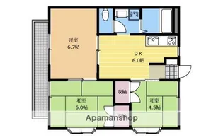 レルヘンホフⅠ【203号室】の間取り