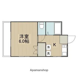 クリーンコーポ上原【2階】の間取り