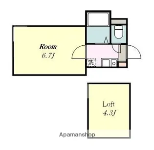 バレンシア【1階】の間取り