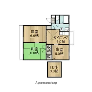 クレールメゾン【A202号室】の間取り
